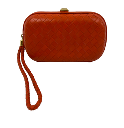 Clutch Vintage Intrecciato,Piel,Naranja,109001,3